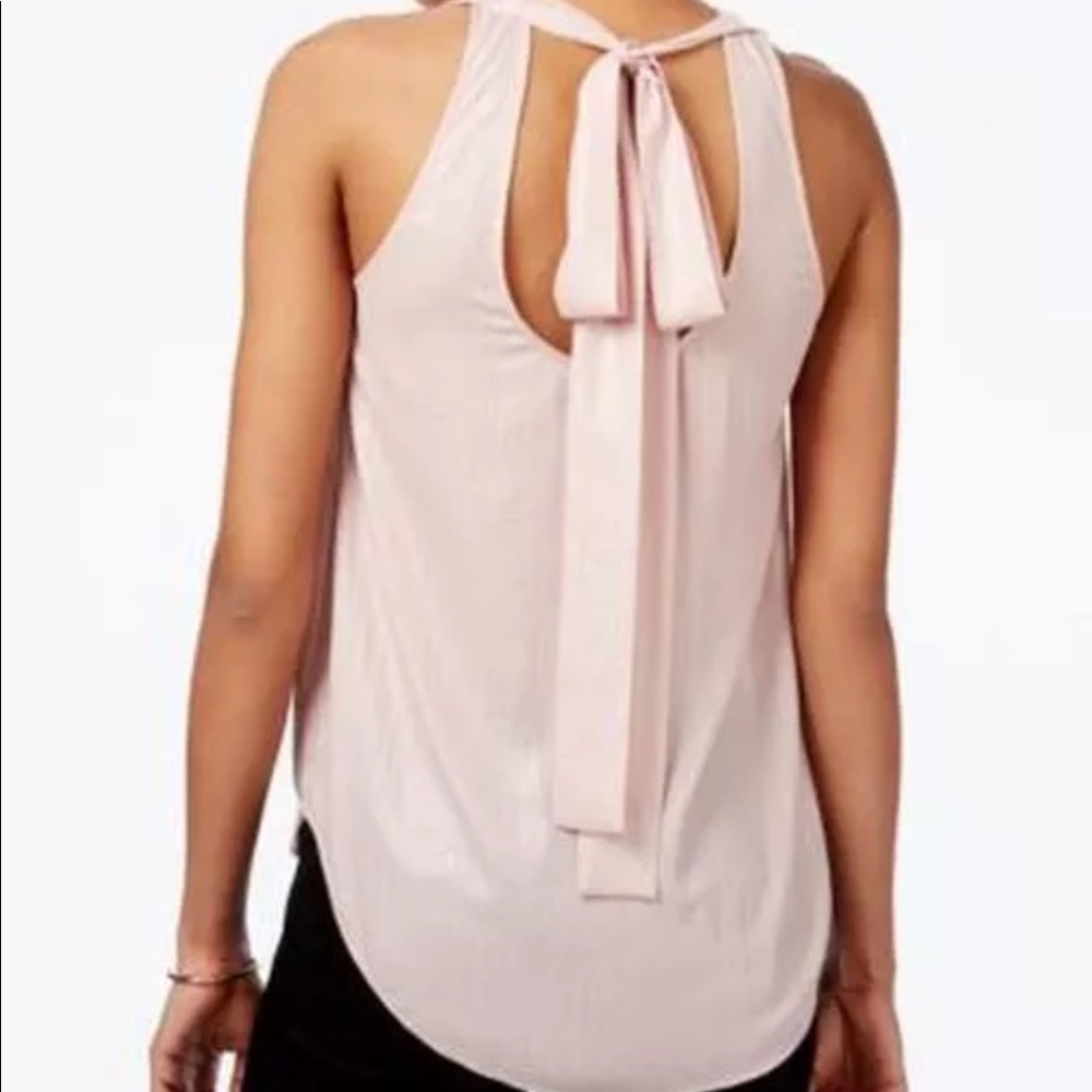 Rachel Roy Metallic Pink Blouse